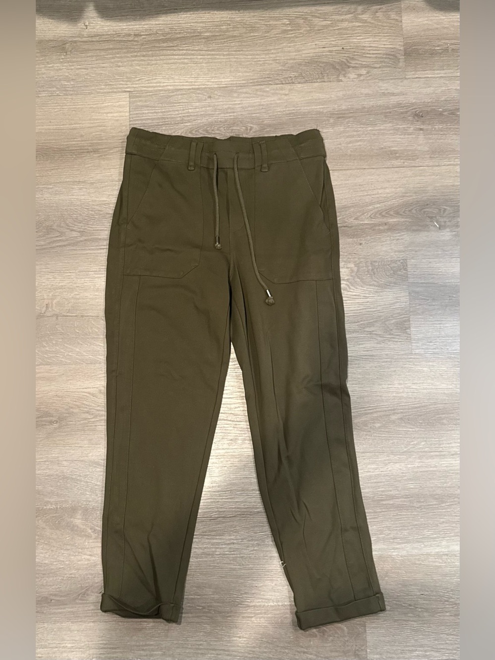 Democracy Olive Green High Rise Utility Cargo Pants Stretch Size M